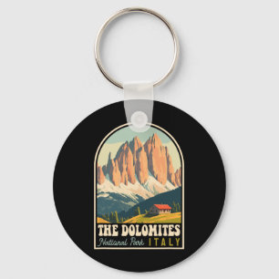 The Dolomites Italy Skiing Hiking Cycling Climbing Keychain