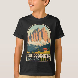 The Dolomites Italy Skiing Hiking Cycling Climbing T-Shirt