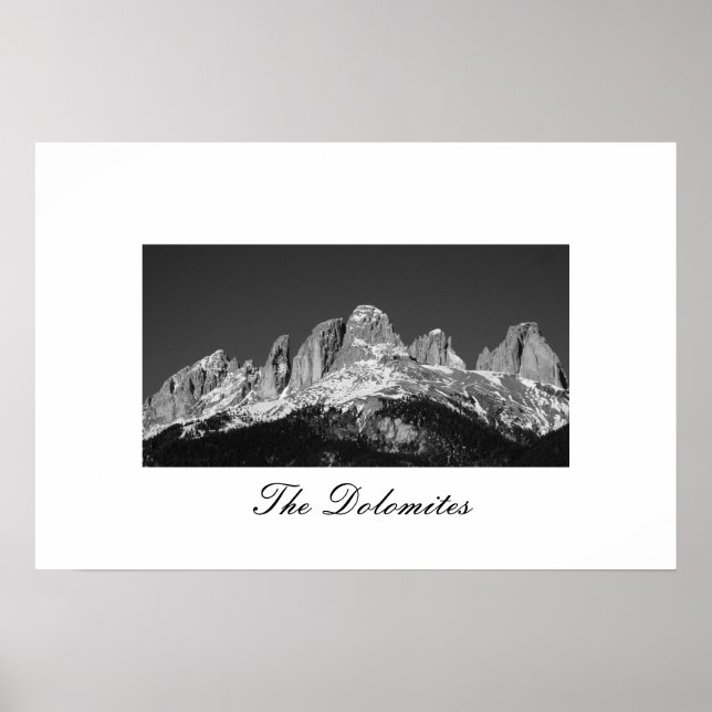 The Dolomites of Italy Poster (Front)