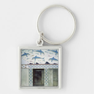 The Dolphin Frescoes in the Queen's Bathroom Keychain