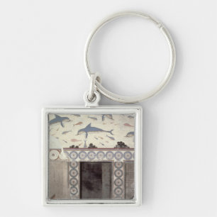 The Dolphin Frescoes in the Queen's Bathroom Keychain