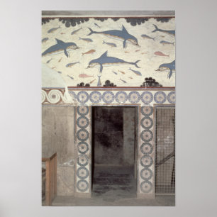 The Dolphin Frescoes in the Queen's Bathroom Poster