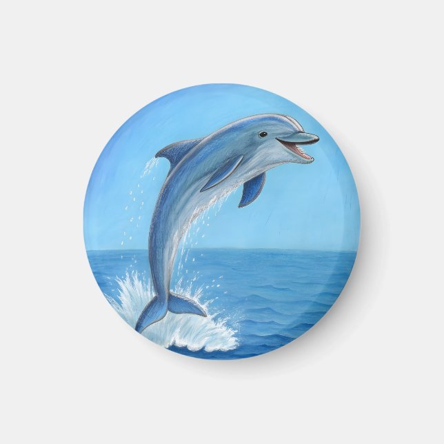 The Dolphin’s Silent Dance Magnet (Front)