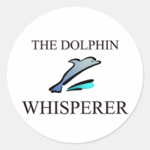 The Dolphin Whisperer Classic Round Sticker
