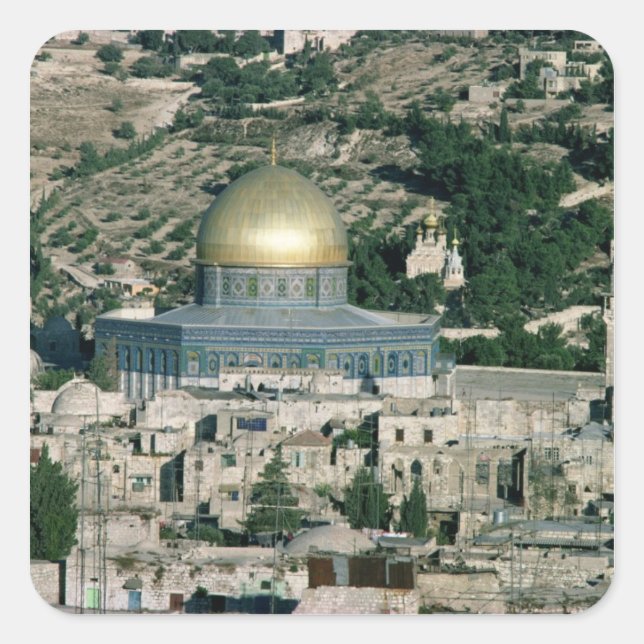 The Dome of the Rock, built AD 692 Square Sticker (Front)