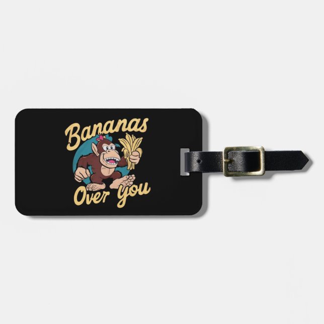 The Donkey Kong ,Bananas Over You Luggage Tag (Front Horizontal)