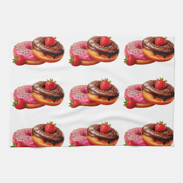 The Donut Mug Kitchen Towel (Horizontal)
