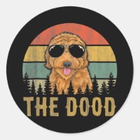 The Dood Funny Vintage Goldendoodle Dog Mom Dad