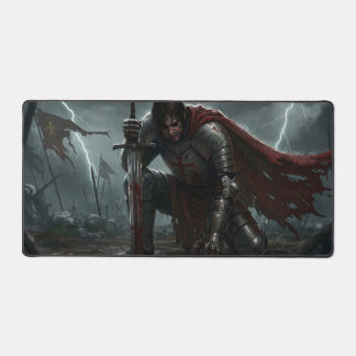  The Doomed Knight Desk Mat