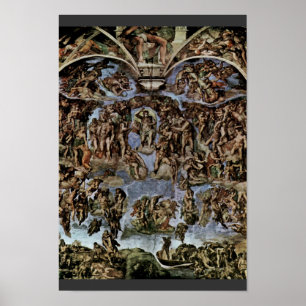 The Doomsday Fresco On The Altar Wall Of The Sisti Poster