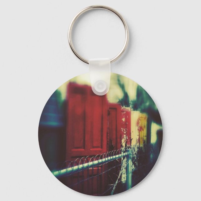 The Door Wall, Garden Art Keychain (Front)