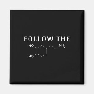 The Dopamine Chemical Structure Fun Science Mental Magnet
