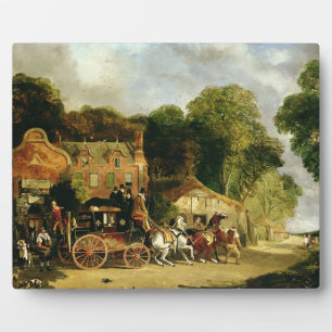 The Dorking and London Royal Mail leaving the 'Mar Plaque