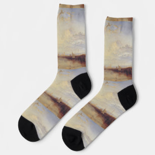 The Dort packet-boat from Rotterdam becalmed Socks
