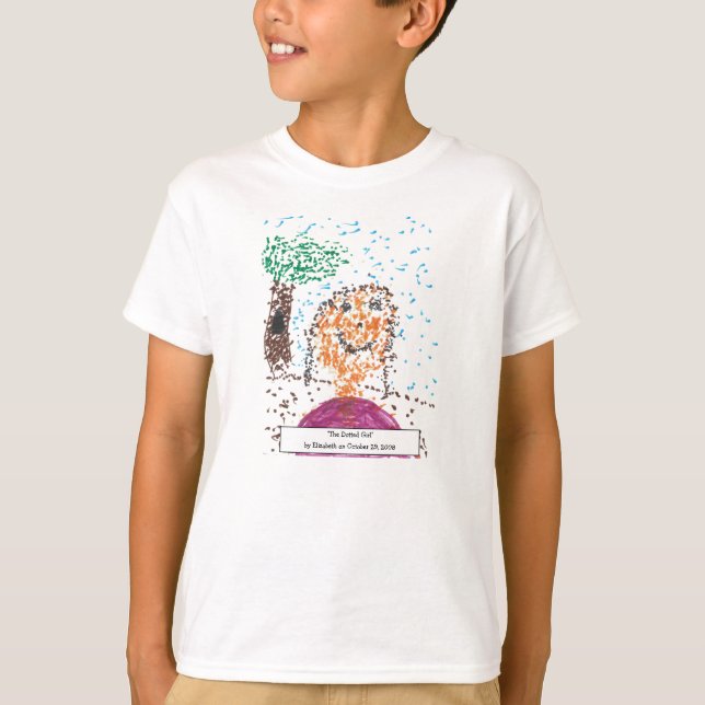 "The Dotted Girl" Kids Sweatshirt T-Shirt (Front)