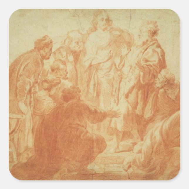 The Doubting Thomas Square Sticker (Front)