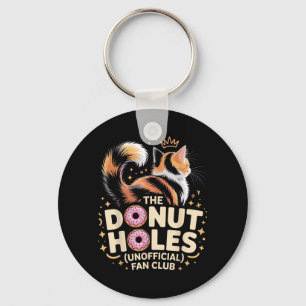 The Doughnut Holes Fan Club Funny Cat Meme Doughnu Keychain