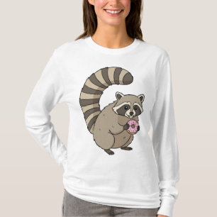 The Doughnut Thief Raccoon T-Shirt