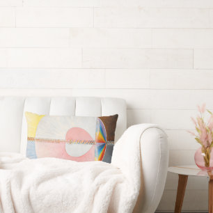 The Dove by Hilma af Klint Lumbar Pillow