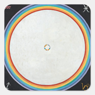 The Dove, No.14. by Hilma af Klint Square Sticker
