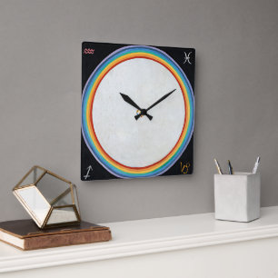 The Dove, No.14. by Hilma af Klint Square Wall Clock