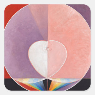 The Dove, No.2. by Hilma af Klint Square Sticker
