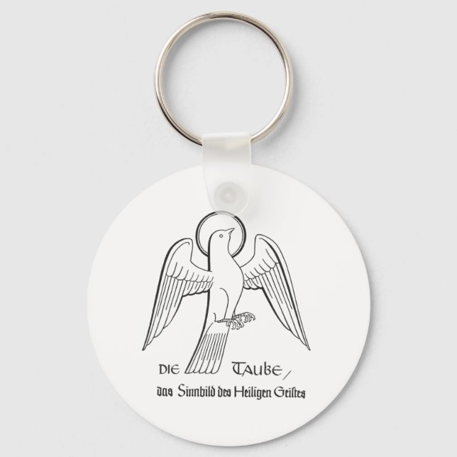 The Dove-the symbol of the Holy Spirit Keychain (Front)