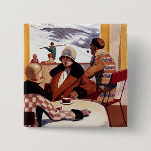 The Downhill Club Promotional Poster 2 Inch Square Button