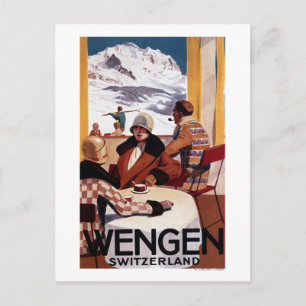The Downhill Club Promotional Poster Postcard