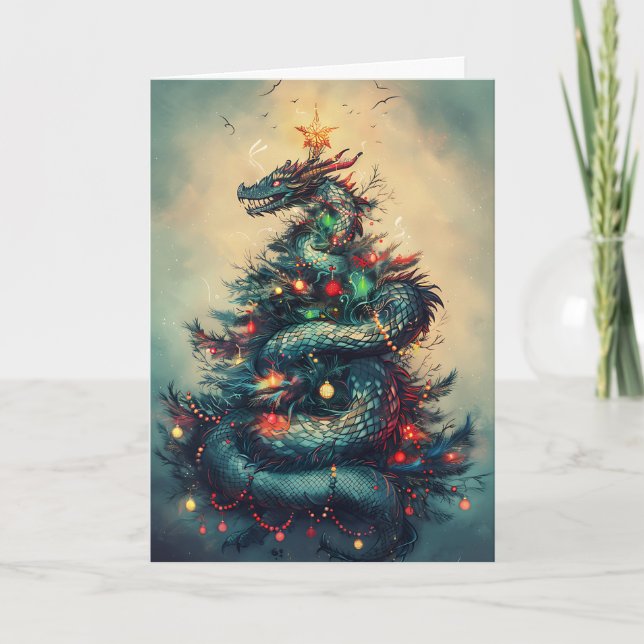 The Dragon and the Christmas Tree Card (Front)