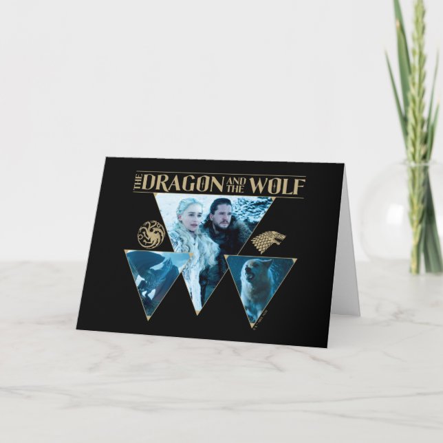 The Dragon and The Wolf Daenerys & Jon Graphic Card (Front)