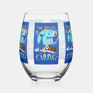 The Dragon Boat Is Calling Stemless Wine Glass