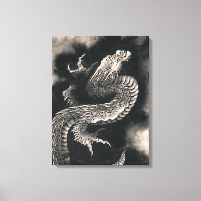 The Dragon by Katsushika Hokusai Canvas Print (Front)