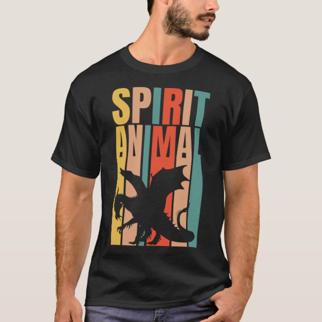 The Dragon Is My Spirit Animal  Retro T-Shirt (Front)