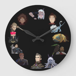 The Dragon Prince Character Wall Clock