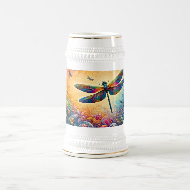 The Dragonfly's Journey  Beer Stein (Center)