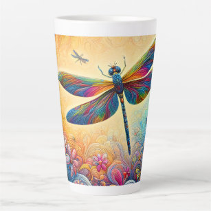 The Dragonfly's Journey  Latte Mug