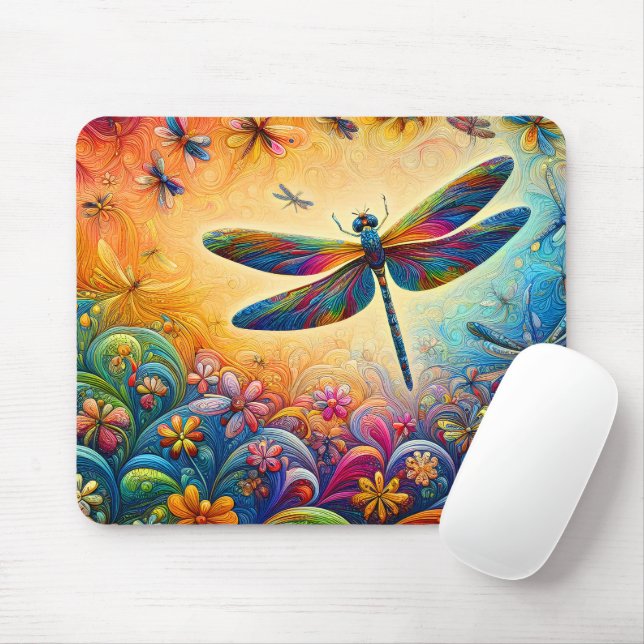 The Dragonfly's Journey Mouse Pad (With Mouse)