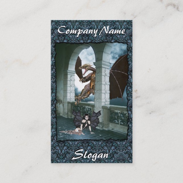The Dragon's Lair Business Card (Front)