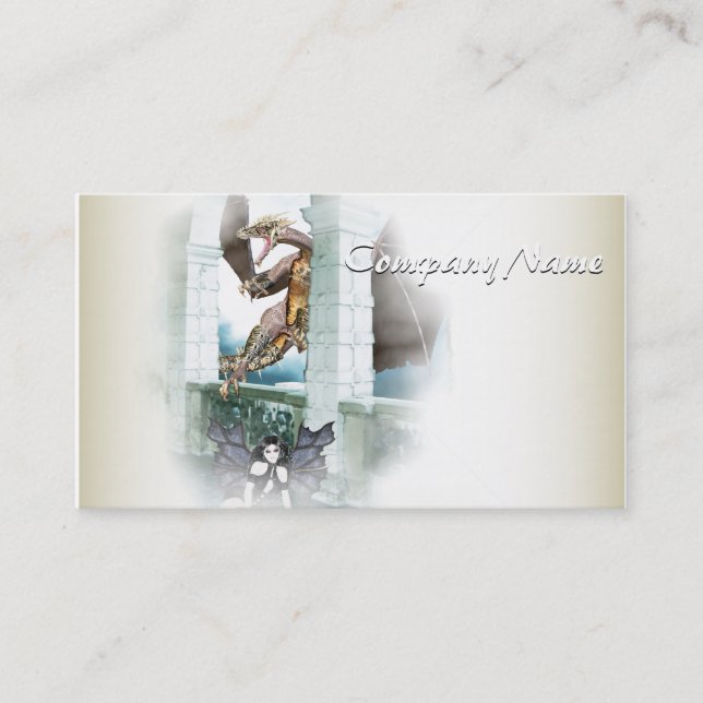 The Dragon's Lair Vignette Business Card (Front)