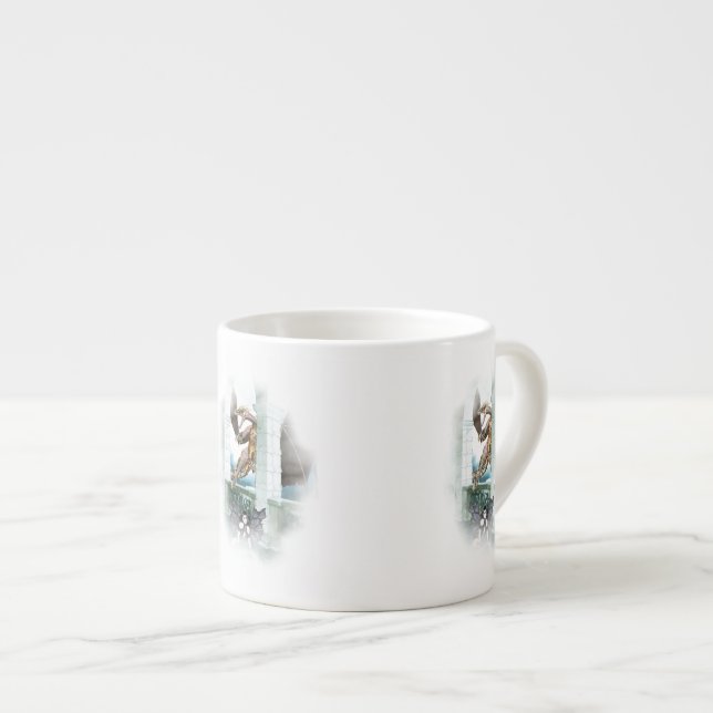The Dragon's Lair Vignette Espresso Cup (Front Right)