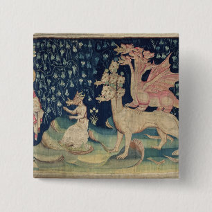 The Dragons Vomiting Frogs 2 Inch Square Button