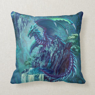 The Dragon's Waterfall Throw Pillow