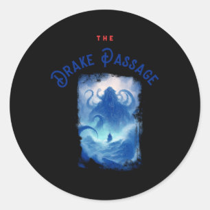 The Drake Passage Antarctica Cruise Classic Round Sticker