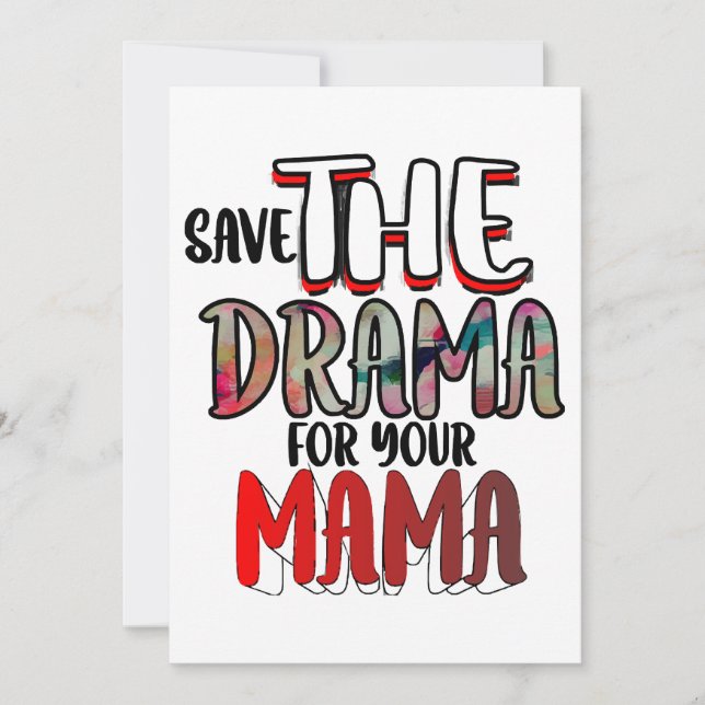 The Drama  Invitation (Front)