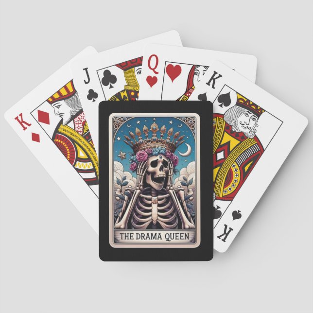 The Drama Queen Tarot Poker Cards (Back)