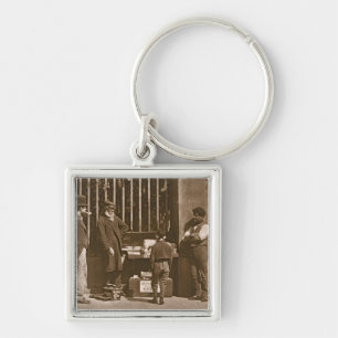 The Dramatic Shoe Black, 1876-77 (woodburytype) Keychain