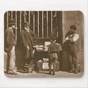 The Dramatic Shoe Black, 1876-77 (woodburytype) Mouse Pad