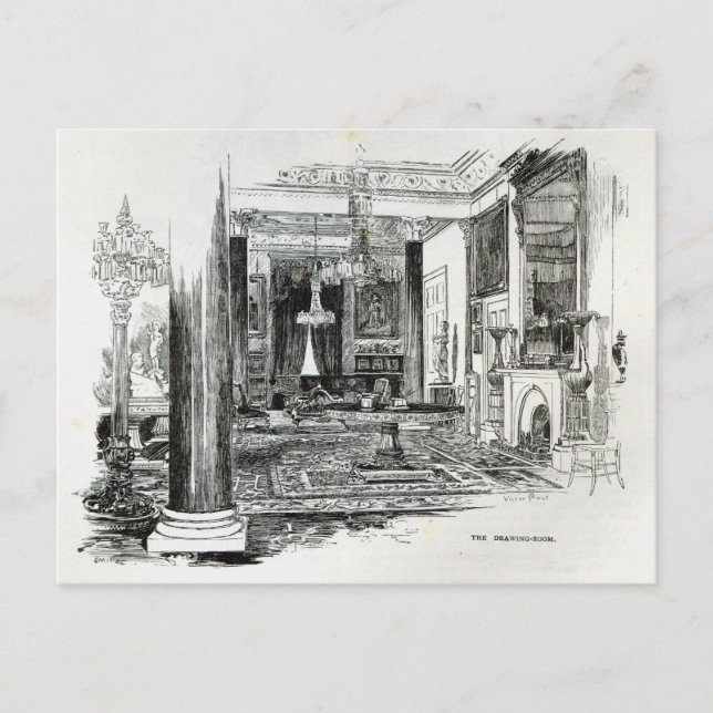 The Drawing Room, Osborne House Postcard (Front)