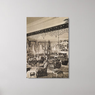 The Drawing Room, Wickham Hall, Kent, 1897 Canvas Print